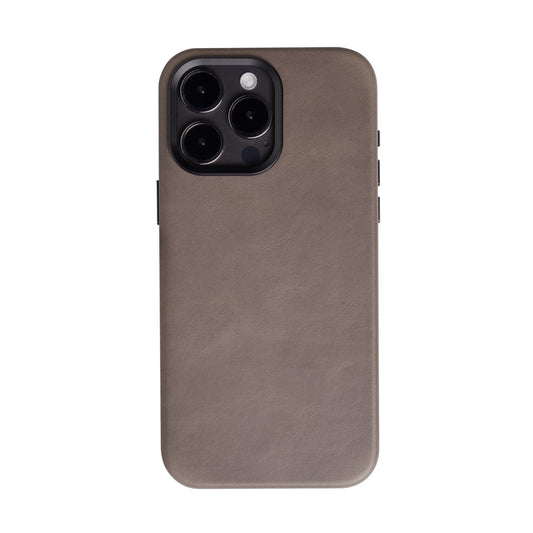 Andar The Aspen Leather Phone Case (Stone Grey) for iPhone 15 Pro Max / iPhone 15 Pro