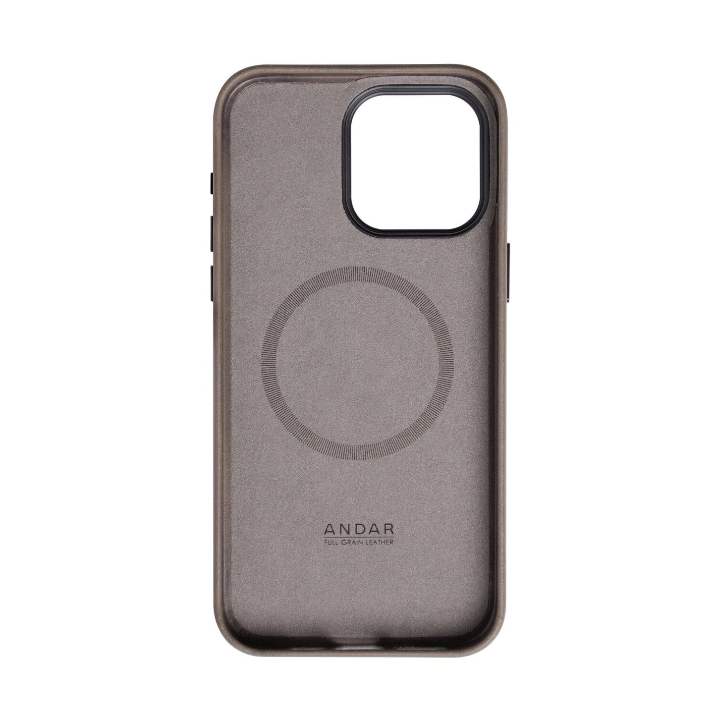 Andar The Aspen Leather Phone Case (Stone Grey) for iPhone 15 Pro Max / iPhone 15 Pro