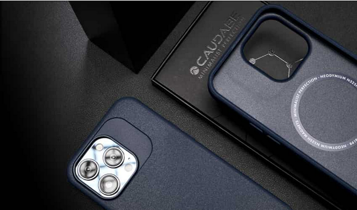 Caudabe Synthesis Phone Case with Magsafe for iPhone 15 Pro Max / iPhone 15 Pro / iPhone 15 - Celestial Blue