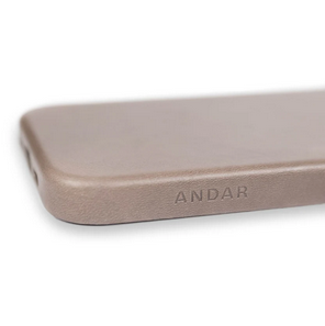 Andar The Aspen Leather Phone Case (Stone Grey) for iPhone 16 Pro Max / iPhone 16 Pro