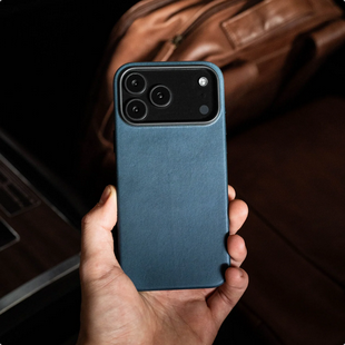 Andar The Aspen Leather Phone Case (Navy) for iPhone 17 Pro Max / iPhone 17 Pro