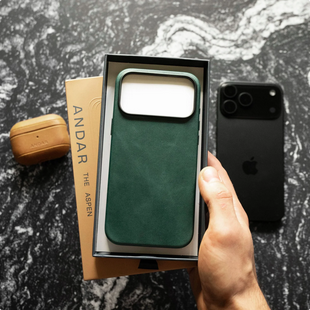 Andar The Aspen Leather Phone Case (Hunter Green) for iPhone 17 Pro Max / iPhone 17 Pro