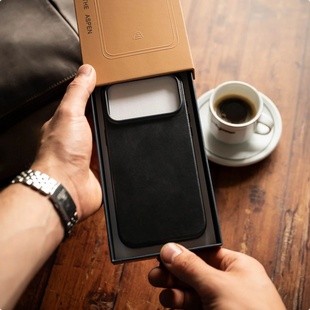 Andar The Aspen Leather Phone Case (Jet Black) for iPhone 17 Pro Max / iPhone 17 Pro