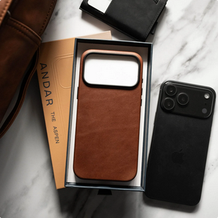 Andar The Aspen Leather Phone Case (Brown) for iPhone 17 Pro Max / iPhone 17 Pro
