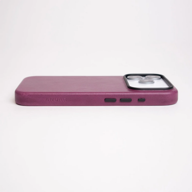 Andar The Aspen Leather Phone Case (Tech Purp) for iPhone 17 Pro Max / iPhone 17 Pro