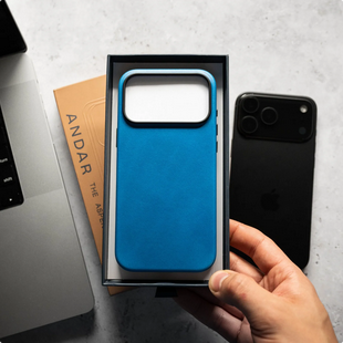 Andar The Aspen Leather Phone Case (Tech Wave) for iPhone 17 Pro Max / iPhone 17 Pro