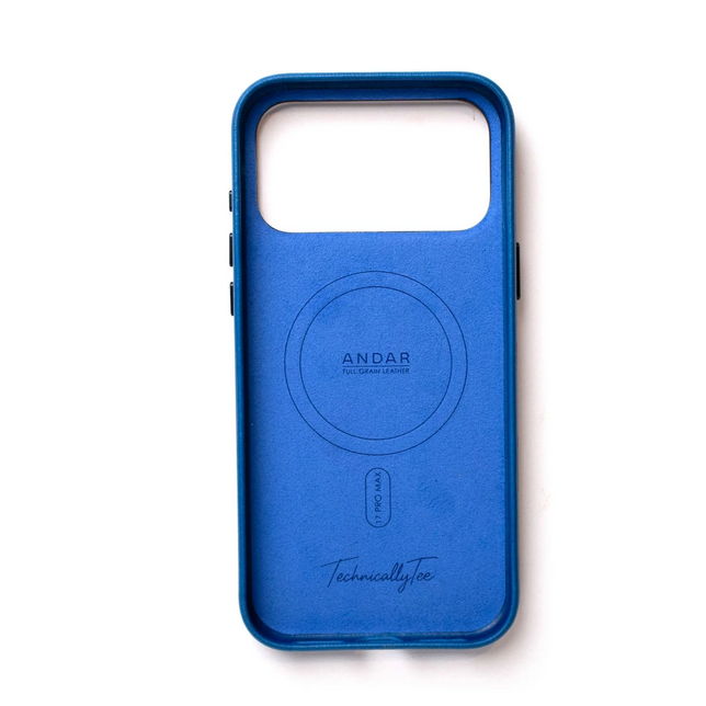 Andar The Aspen Leather Phone Case (Tech Wave) for iPhone 17 Pro Max / iPhone 17 Pro