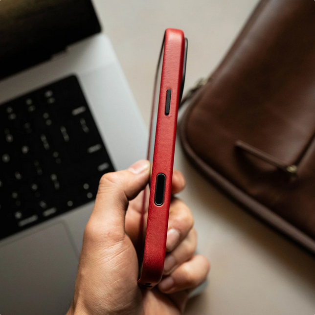 Andar The Aspen Leather Phone Case (Technically Red) for iPhone 17 Pro Max / iPhone 17 Pro