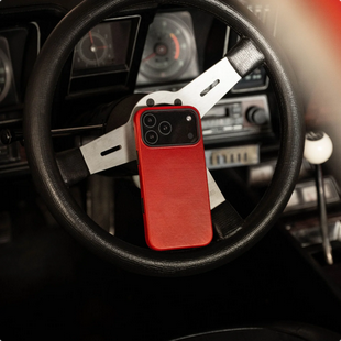 Andar The Aspen Leather Phone Case (Technically Red) for iPhone 17 Pro Max / iPhone 17 Pro