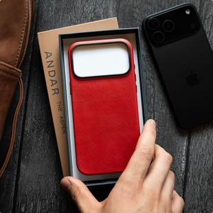 Andar The Aspen Leather Phone Case (Technically Red) for iPhone 17 Pro Max / iPhone 17 Pro