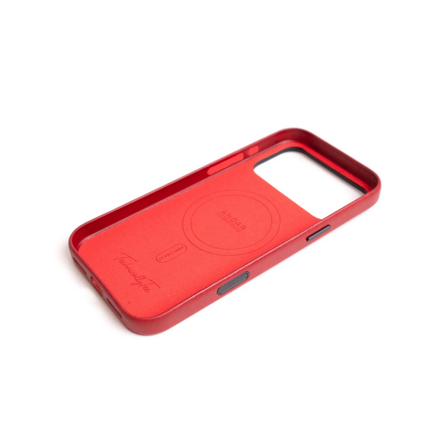 Andar The Aspen Leather Phone Case (Technically Red) for iPhone 17 Pro Max / iPhone 17 Pro