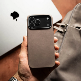 Andar The Aspen Leather Phone Case (Stone Grey) for iPhone 17 Pro Max / iPhone 17 Pro