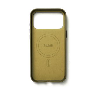 Andar The Aspen Leather Phone Case (Moss) for iPhone 17 Pro Max / iPhone 17 Pro