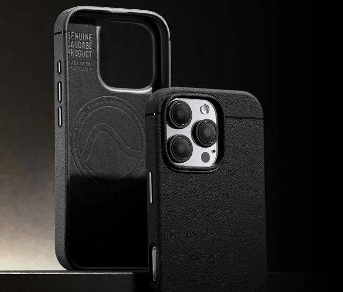 Caudabe Sheath Phone Case (Black) with Magsafe for iPhone 16 Pro Max / iPhone 16 Pro / iPhone 16 Plus / iPhone 16