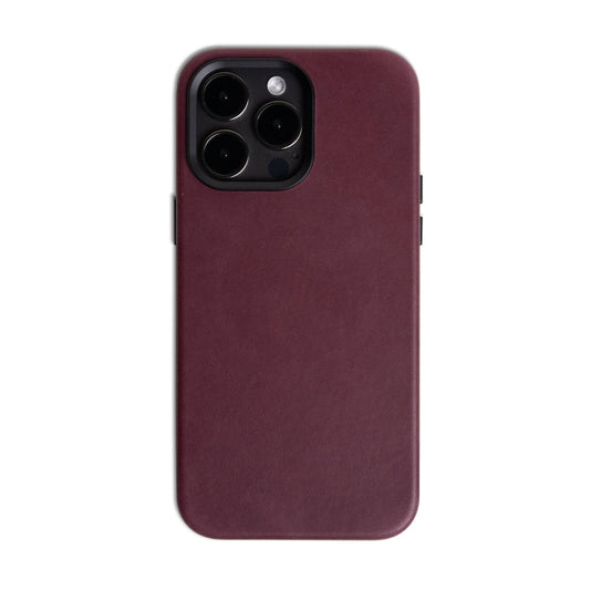 Andar The Aspen Leather Phone Case (Merlot) for iPhone 14 Pro Max / iPhone 14 Pro