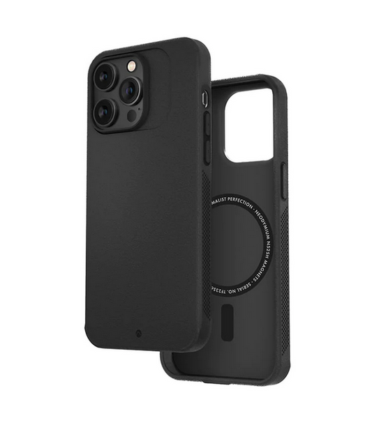 Caudabe Synthesis Phone Case with Magsafe for iPhone 15 Pro Max / iPhone 15 Pro / iPhone 15 - Black