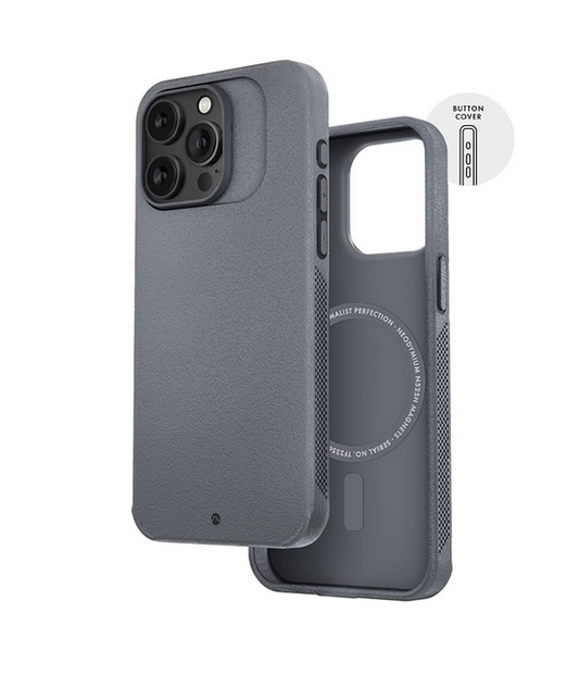 Caudabe Synthesis Phone Case with Magsafe for iPhone 15 Pro Max / iPhone 15 Pro - Grey