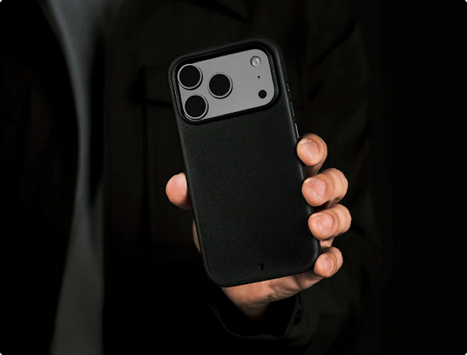 Caudabe Synthesis Phone Case (Black) with Magsafe for iPhone 17 Pro Max / iPhone 17 Pro