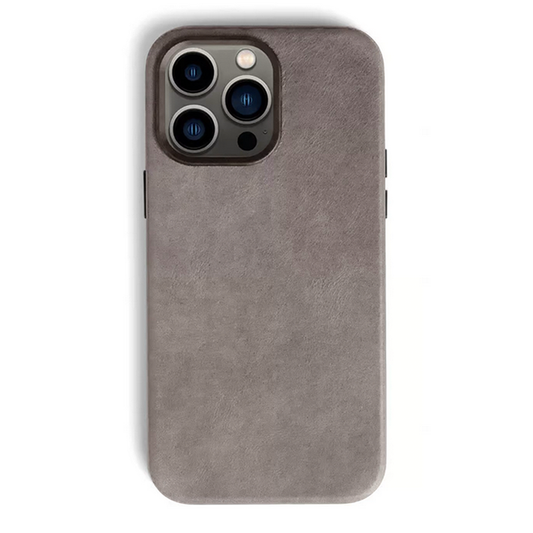 Andar The Aspen Leather Phone Case (Stone Grey) for iPhone 14 Pro Max / iPhone 14 Pro / iPhone 14 Plus / iPhone 14