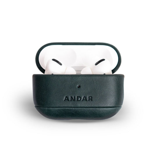 Andar The Capsule (Navy) Full Grain Leather Airpods Case for Airpods Pro 2 (Non-clip version)