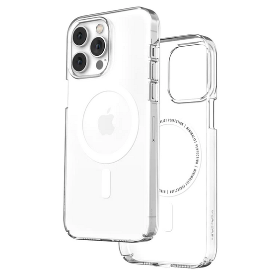 Caudabe Lucid Clear Phone Case (Crystal/White) with Magsafe for iPhone 14 Pro Max / iPhone 14 Pro